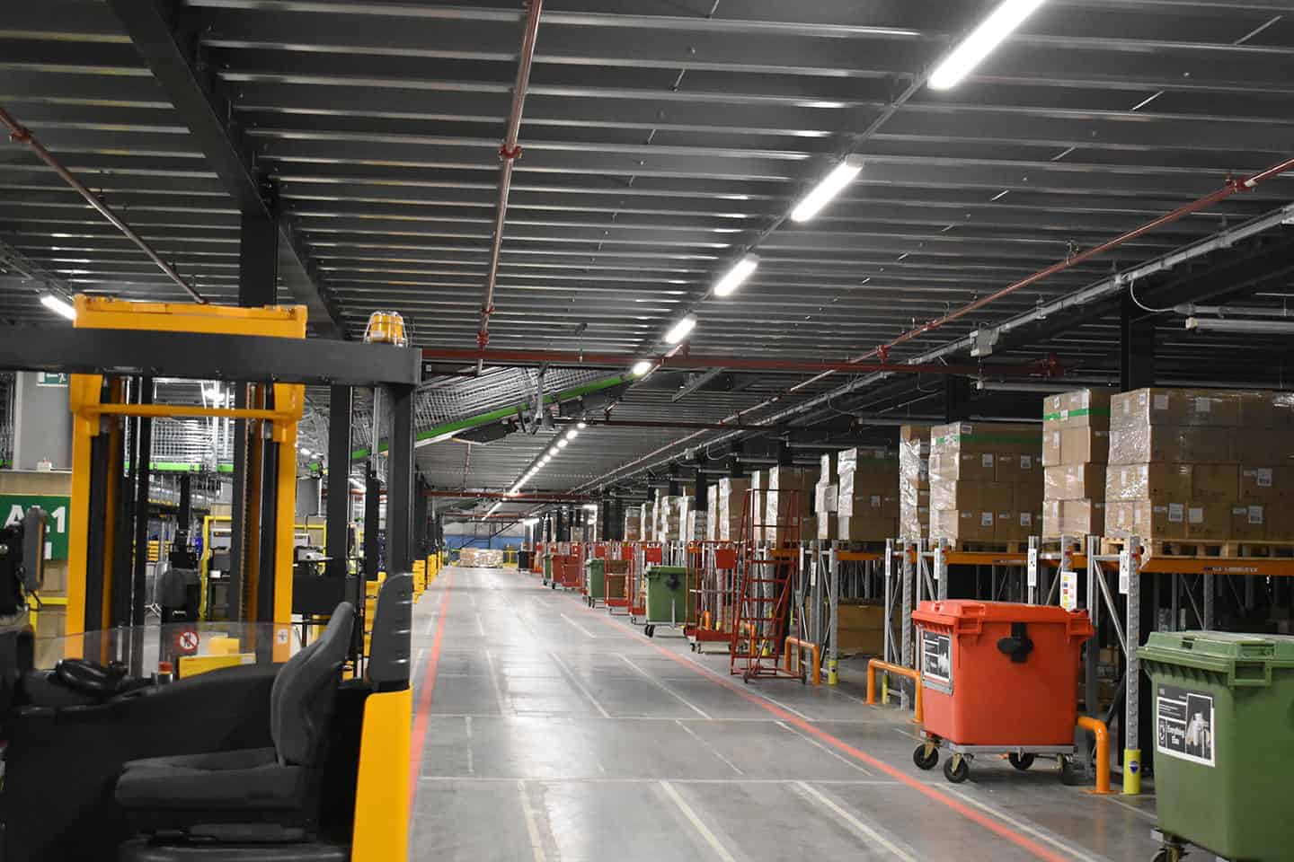 distribution centre aisle
