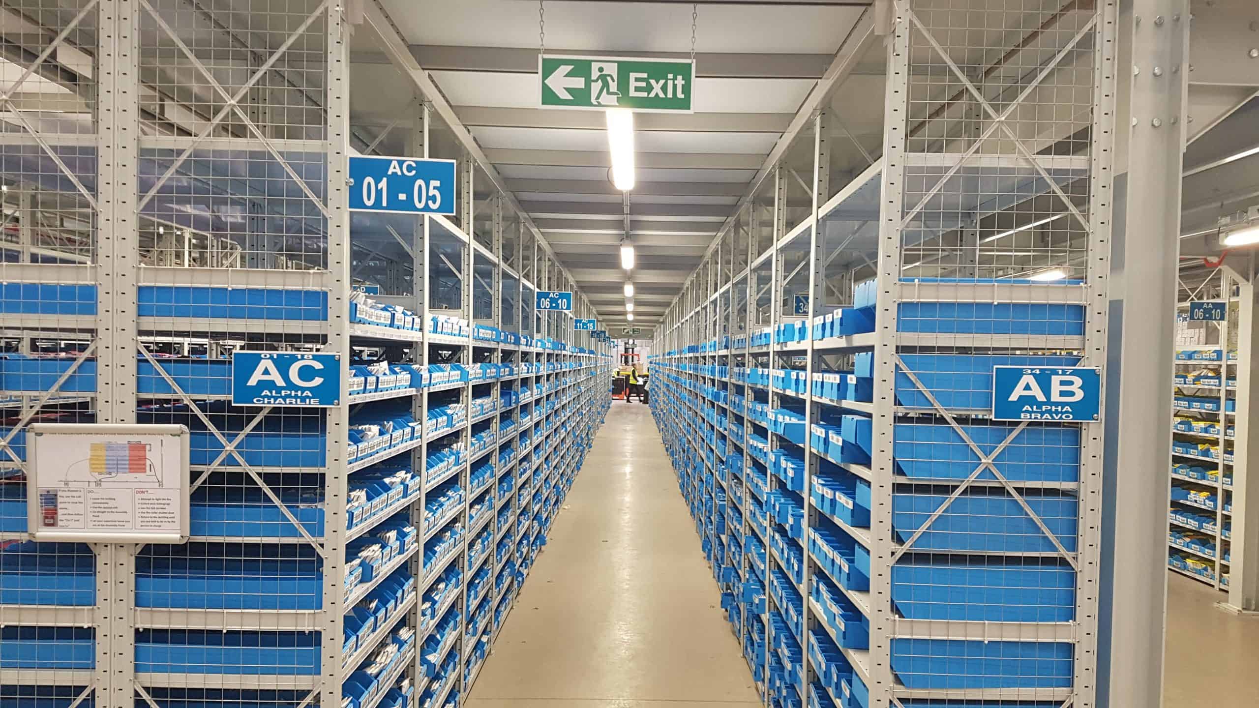 picking aisle lighting