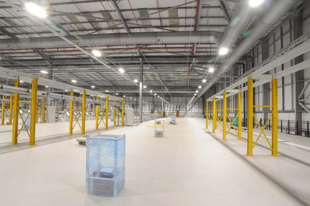 Energy saving LED Lighting solutions for warehouses EcoLightingUK
