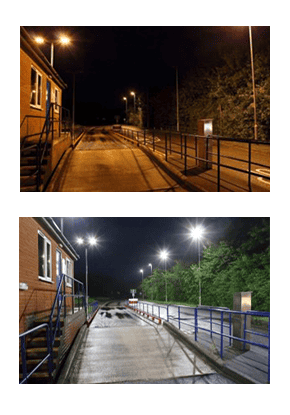 Street Lights Before And After
