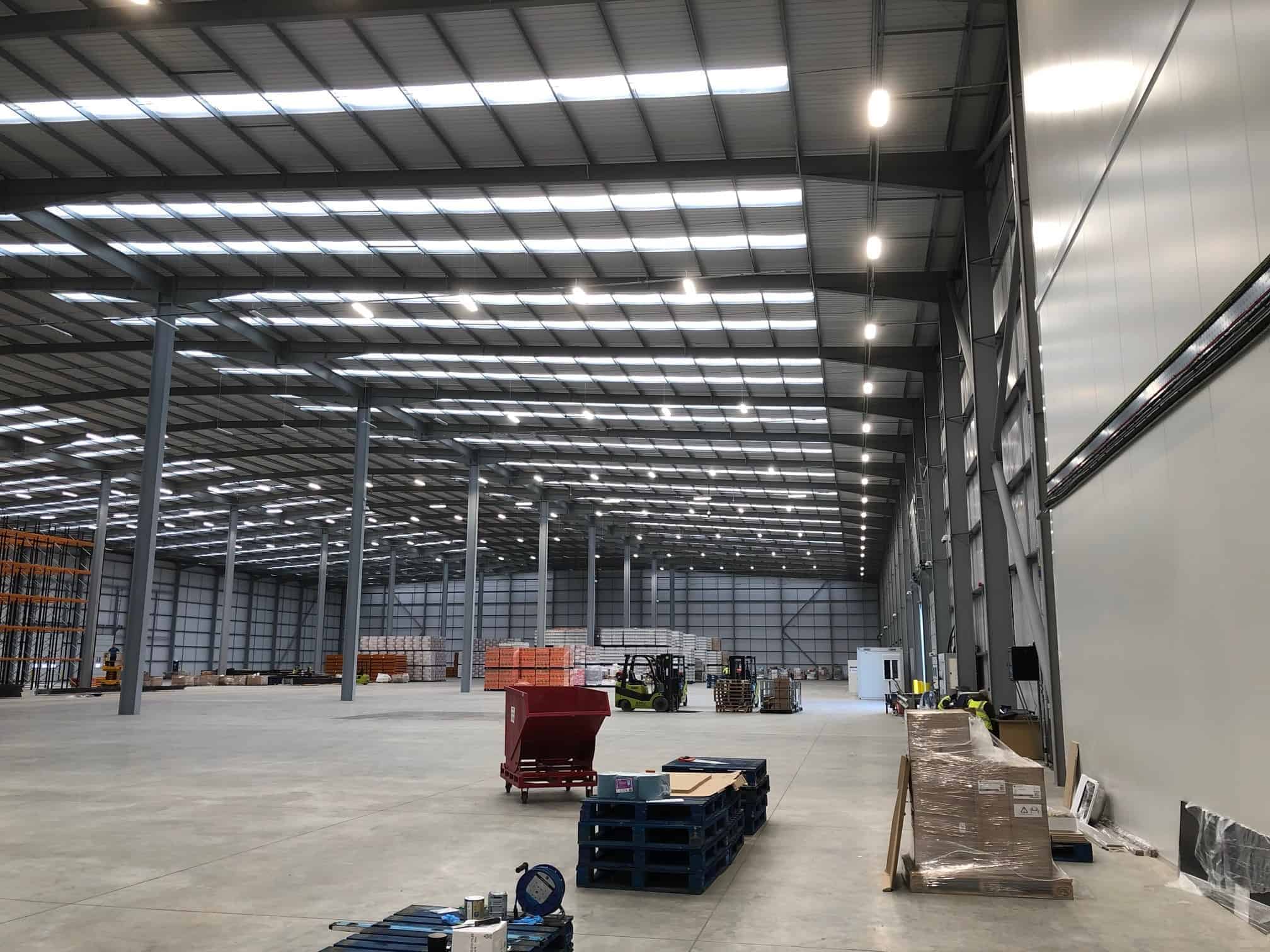 ECO UK Group Powers a New 162,000 Sq. Ft. Warehouse with Innovative LED Lighting and Busbar System